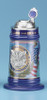 USA Stoneware Pewter Emblem Beer Stein USA Stoneware Pewter Emblem Beer Stein