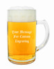 Glass Beer Mug with Custom Engraving Option