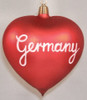 Germany Heart Christmas Ornament