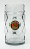 Glass Paulaner Dimpled Oktoberfest Beer Mug 1 Liter