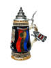 Limited Edition Hand Painted Romanian Beer Stein with 24K Gold Accents