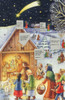 German Winter Nativity Christmas Advent Calendar