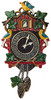 Traditional German Pewter Cuckoo Clock Christmas Ornament