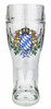 Authentic German Glass Beer Boot with Bavarian Lion Logo