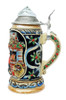 Santa Xmas Beer Stein with Lid