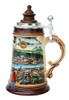 Old Salzburg Beer Stein with Wood Lid