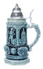 Medieval Holy Roman Emperor Beer Stein Cobalt