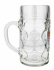 Dimpled Oktoberfest Glass Beer Mug with Handle