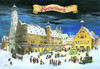 Detailed Christmas in Rothenburg Large German Advent Calendar