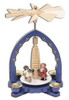 Santa and Angel German Wooden Pyramid