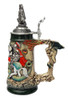 Knight Dragon Slayer Beer Stein with Dragon Lid