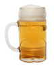 Rear of Half Liter Glass Lederhosen Beer Mug