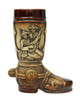 .5 Liter Ceramic Boot with Traditional German Scenes