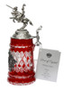 Lord of Crystal German Knight Beer Stein Red