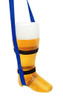 Plastic Beer Boot 1 Liter with Royal Blue Lanyard