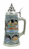 German Heritage National Anthem Beer Stein Cobalt