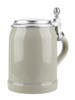 Stoneware Beer Mug with Pewter Lid