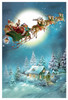 Night Before Christmas Santa Sleigh Ride German Advent Calendar