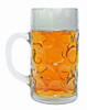 Personalized Traditional Oktoberfest Glass Beer Mug 1 Liter with Swiss Cross