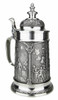 Bavarian Village Maypole Pewter Beer Stein