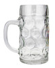 German Eagle & Crests Oktoberfest Glass Beer Mug with .5 Liter Markings