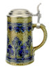 Art Nouveau Stylized Linden Tree Salt Glaze Beer Stein