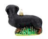 Dachshund Dog Glass Christmas Ornament