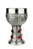 Pewter Rubin Swarovski Wine Chalice