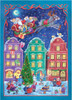 Santa Claus Sleigh Ride German Paper Advent Calendar