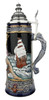Neptune German Beer Stein with Mermaid Handle | Handpainted 