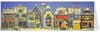 The Little Town 1946 Original Reprint German Advent Calendar Card