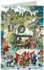 Gnome Post Office German Advent Calendar Christmas Card