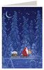 Nisse Traveling in the Forest German Advent Calendar Christmas Card 