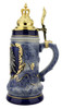 German Eagle Beer Stein with Gilded Royal Crown Lid