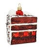Black Forest Cake Glass Christmas Ornament