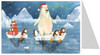 Little Friends North Pole  German Advent Calendar Christmas Card