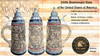 250th USA Anniversary Commemorative Beer Stein Rustic with Pewter Facon Baroque Style Lid