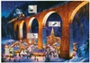 Black Forest Christmas Market with Train German Advent Christmas Calendar