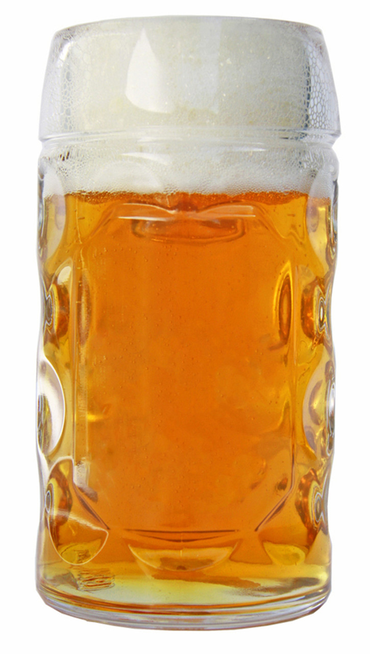 pension Hates Laboratorium Custom Engraved Dimpled Oktoberfest Glass Beer Mug 0.5 Liter