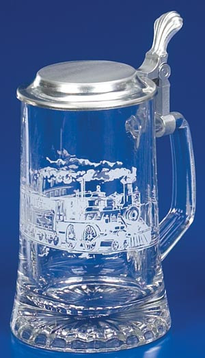 Railroad Themed German Beer Mug