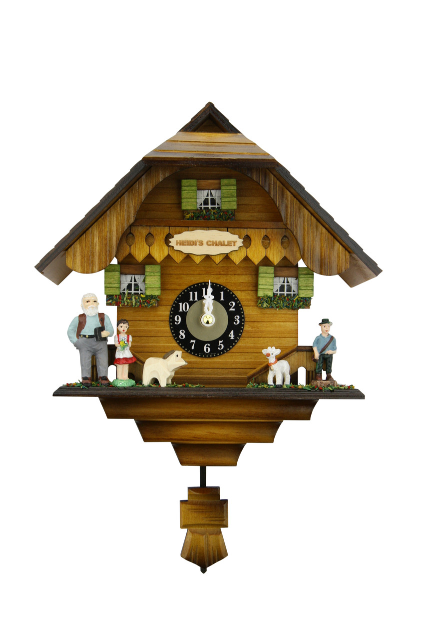 Heidis Chalet Black Forest Quartz Cuckoo Clock