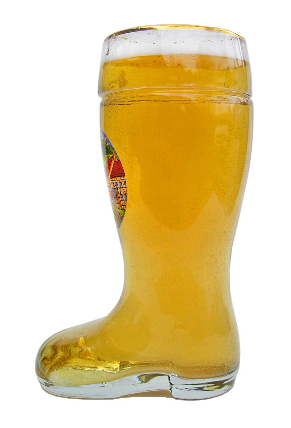 Monschau and Eifel Glass Beer Boot