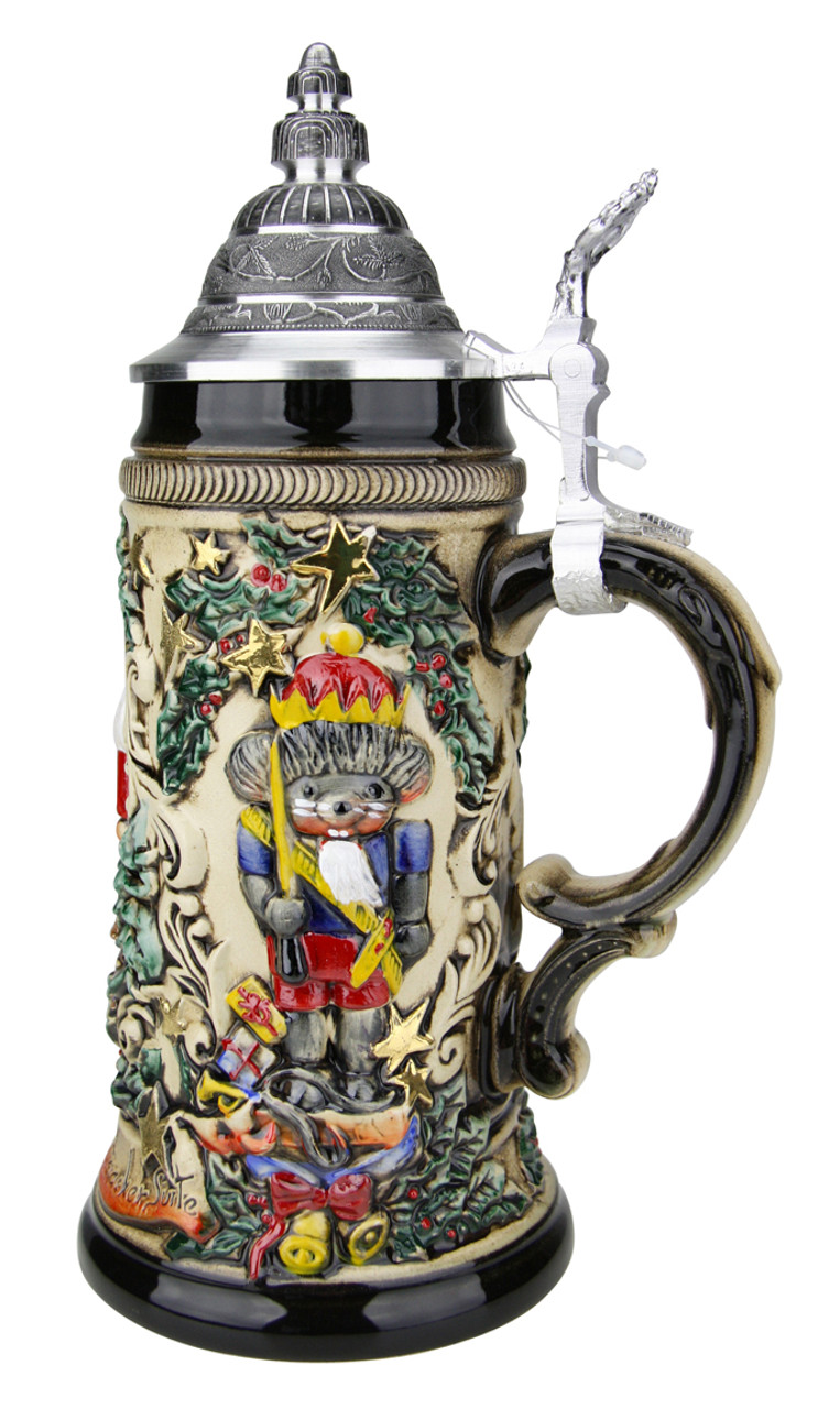 Nutcracker Suite Christmas Beer Stein Rustic