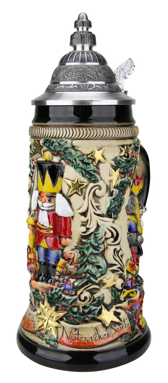 Nutcracker Suite Christmas Beer Stein Rustic