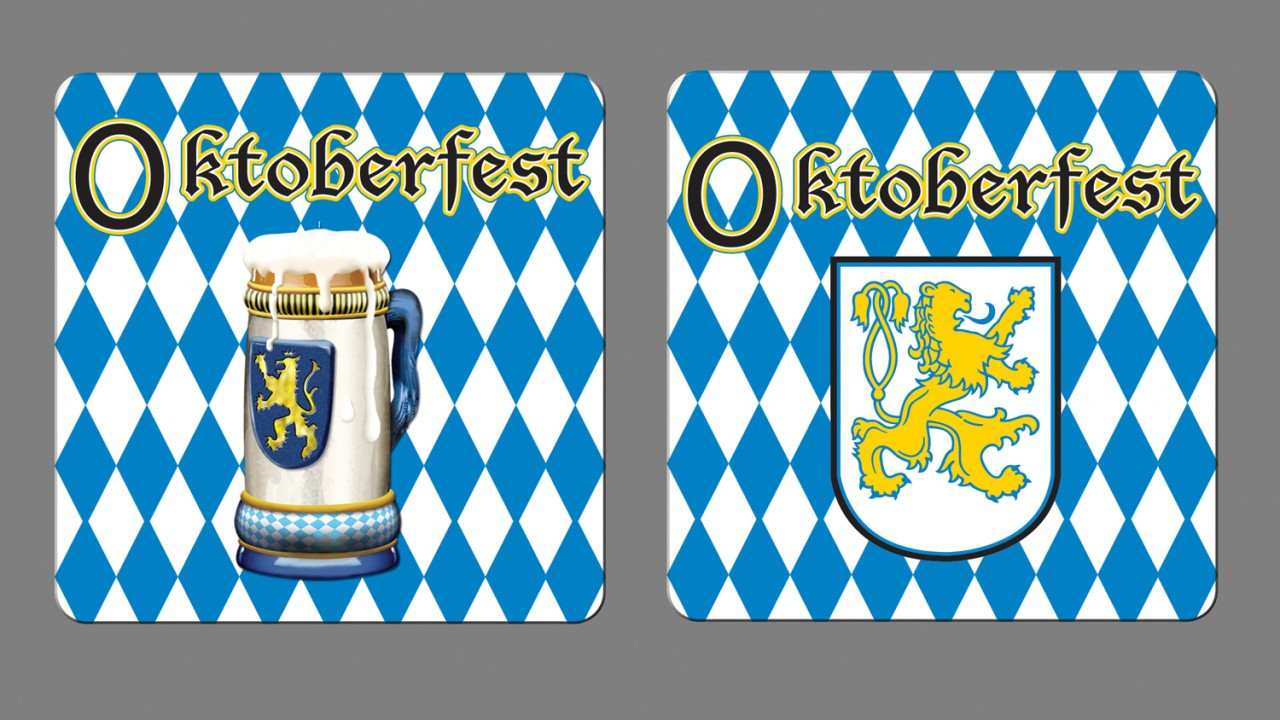 Oktoberfest Party Coasters 8pk