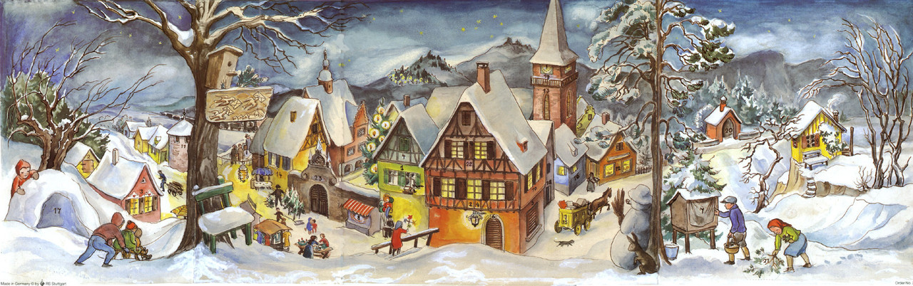 Midi Panorama Advent Calendar Christmas in the Countryside