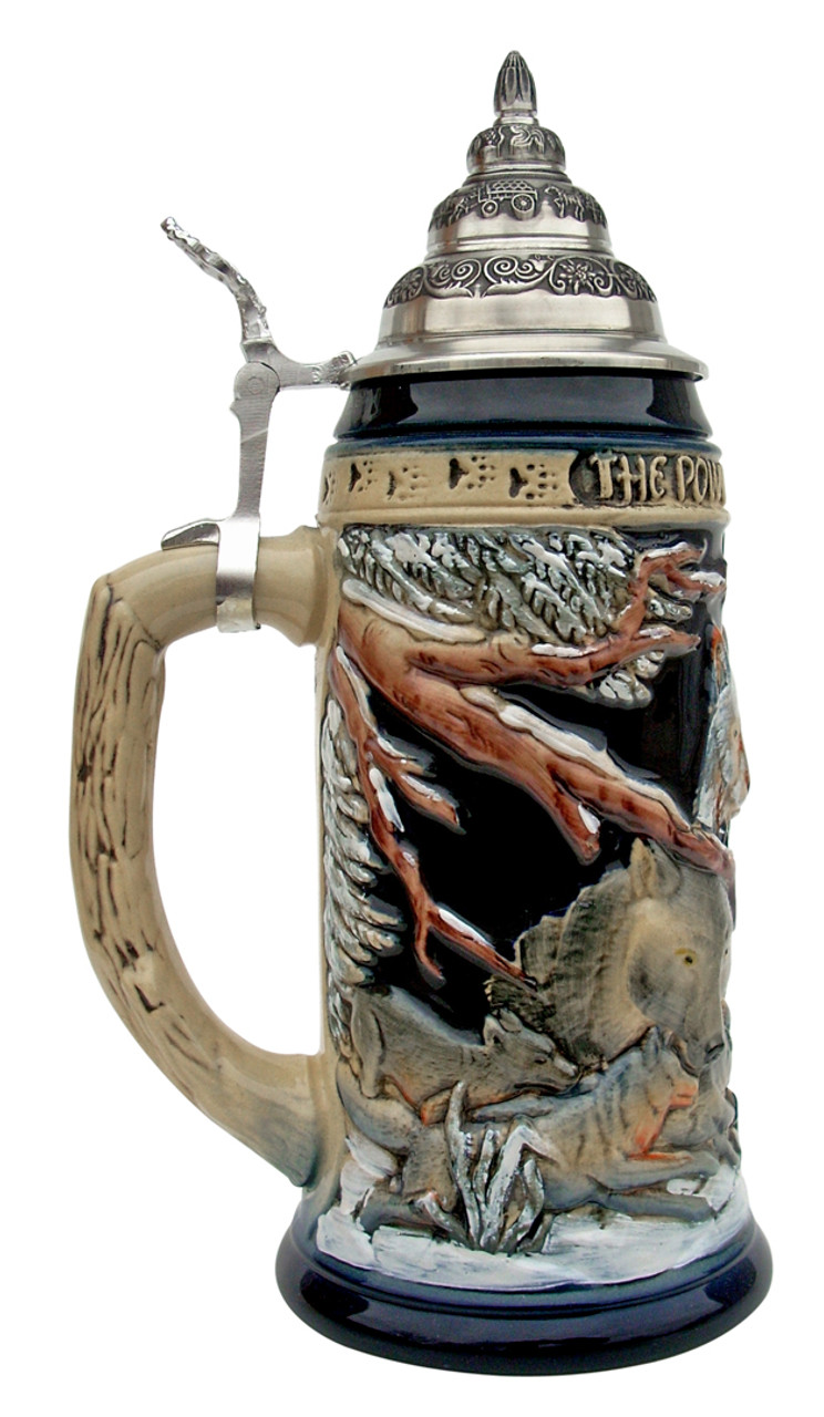 Power of the Pack Wolf Beer Stein