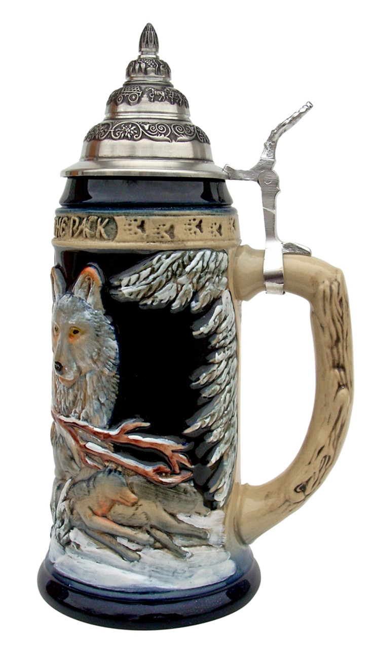 Power of the Pack Wolf Beer Stein