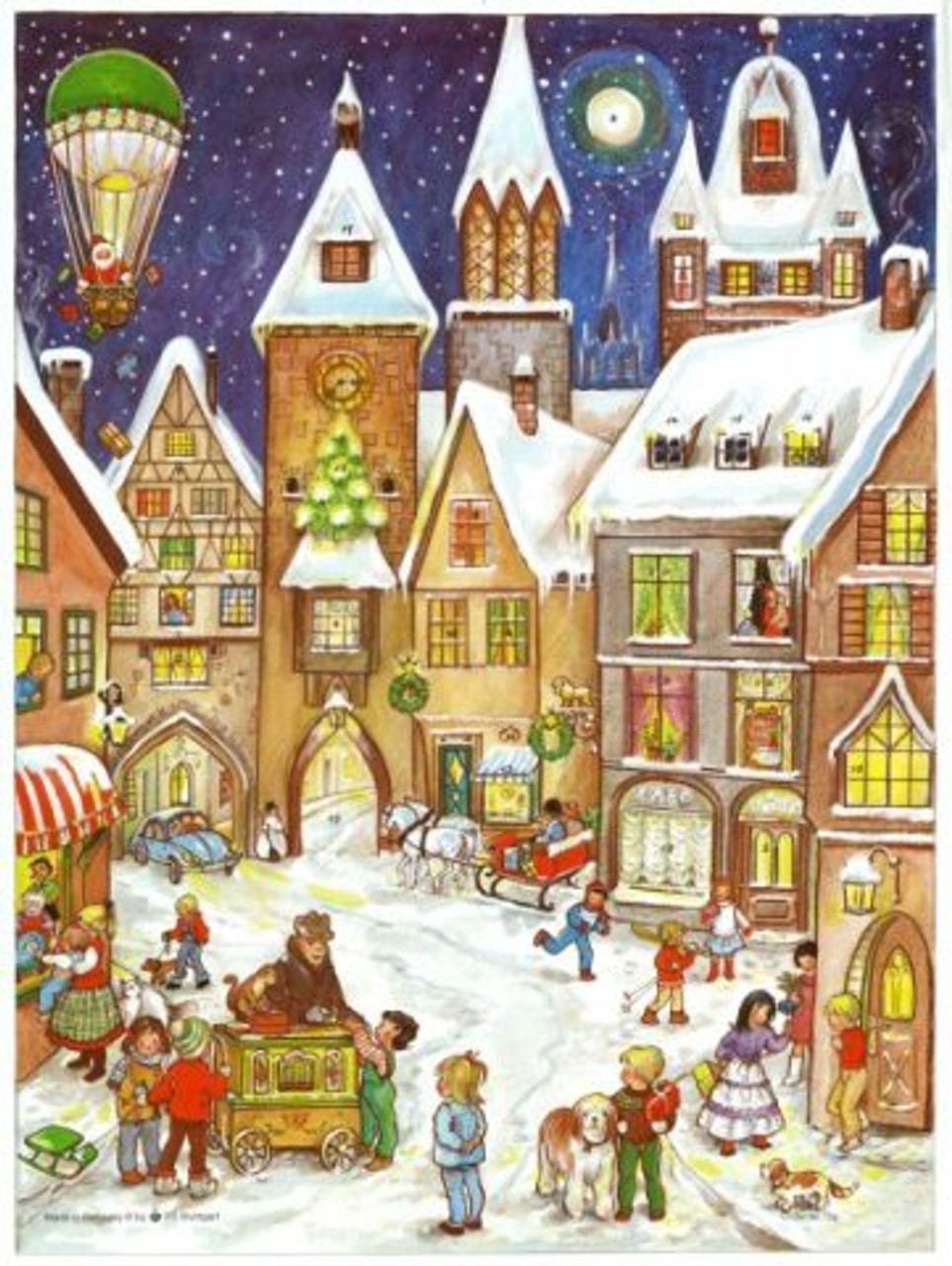 Town Square German Christmas Advent Calendar