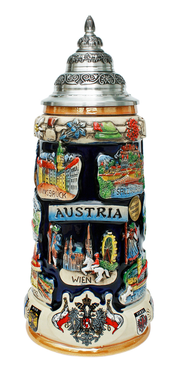 Austria Commemorative Beer Stein Germansteins Com